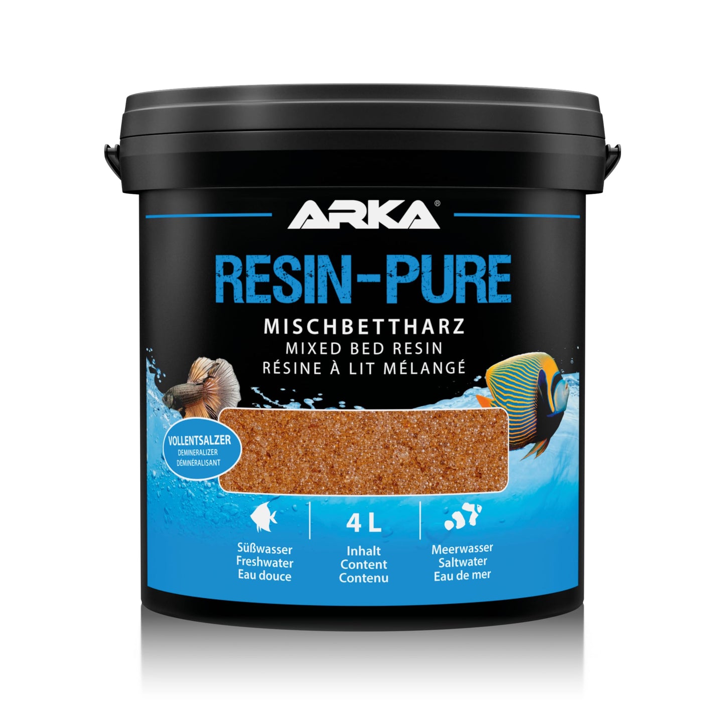 Akvārija jonu apmaiņas sveķi 4 L - ARKA Resin-Pure pilnīga ūdens demineralizācija osmozes ūdenim