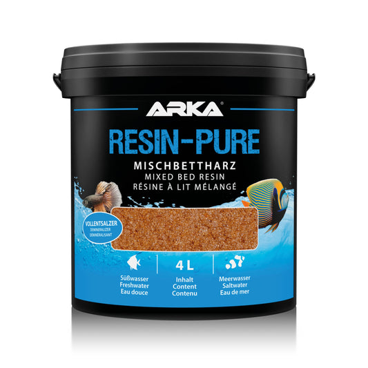 Akvārija jonu apmaiņas sveķi 4 L - ARKA Resin-Pure pilnīga ūdens demineralizācija osmozes ūdenim