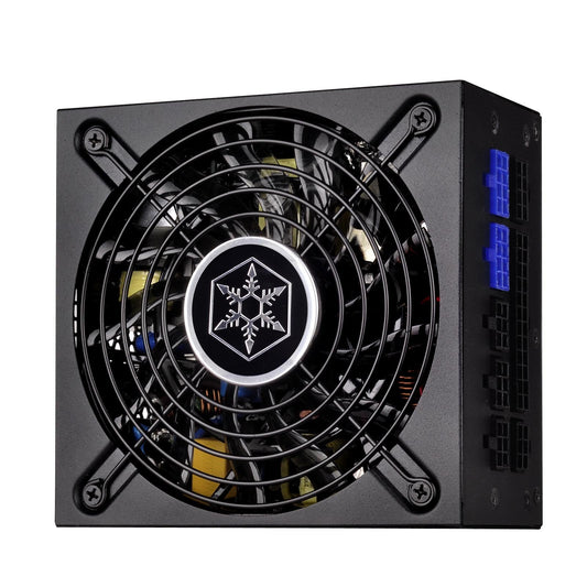 Silverstone SST-SX700-LPT v 1.1 - 700W 80 Plus Platinum SFX-L power supply with 120mm fan, fully modular design.