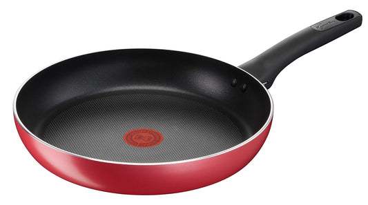 Lagostina Cucina Mediterranea - Red aluminum steel cookware with non-stick coating and ergonomic handle.