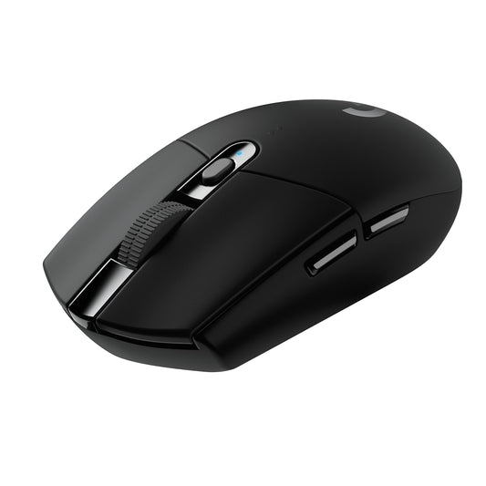 Logitech G305 LIGHTSPEED bezvadu spēļu pele ar HERO 12K DPI sensoru, bezvadu savienojumu, 6 programmējamām pogām, 250 stundu akumulatora darbības laiku, viegla, PC/Mac - Melna