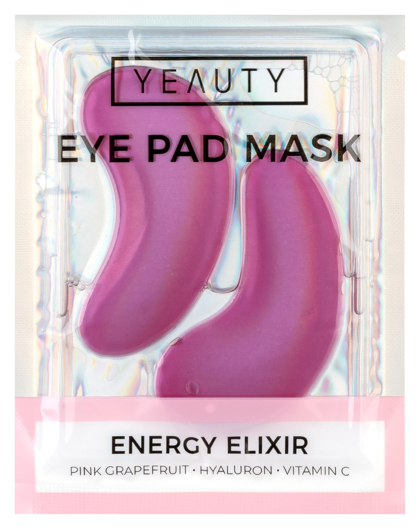 Yeauty Energy Elixir Eye Pad Mask pretgrumbu acu spilventiņi ar C vitamīnu