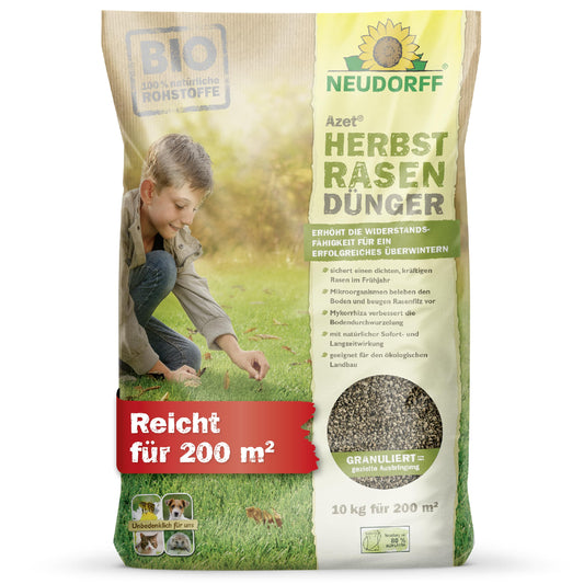 Rudens zāliena mēslojums Neudorff Azet HerbstRasenDünger 10 kg