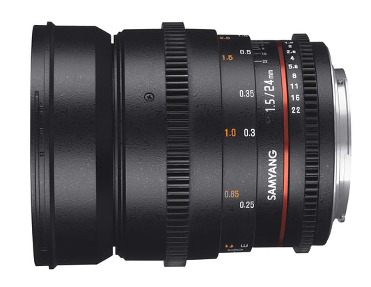 SAMYANG 13024T1.5S 24 mm T1.5 VDSLR ED AS IF UMC II objektīvs Sony pieslēgumam melns