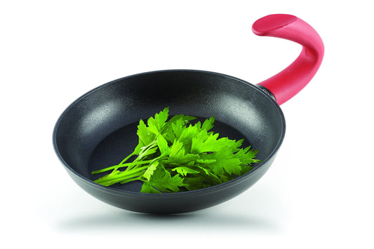 Domo G Zero panna - 24 cm aluminum frying pan, antracite color, dimensions 35.5 x 24.8 x 5.4 cm.