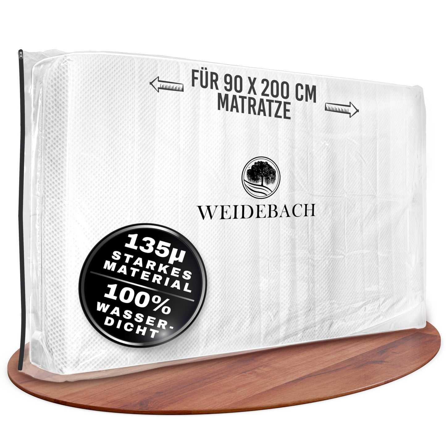 Matraça aizsargmaiss WEIDEBACH® robusts, 100% hermētisks, 90 x 200 cm