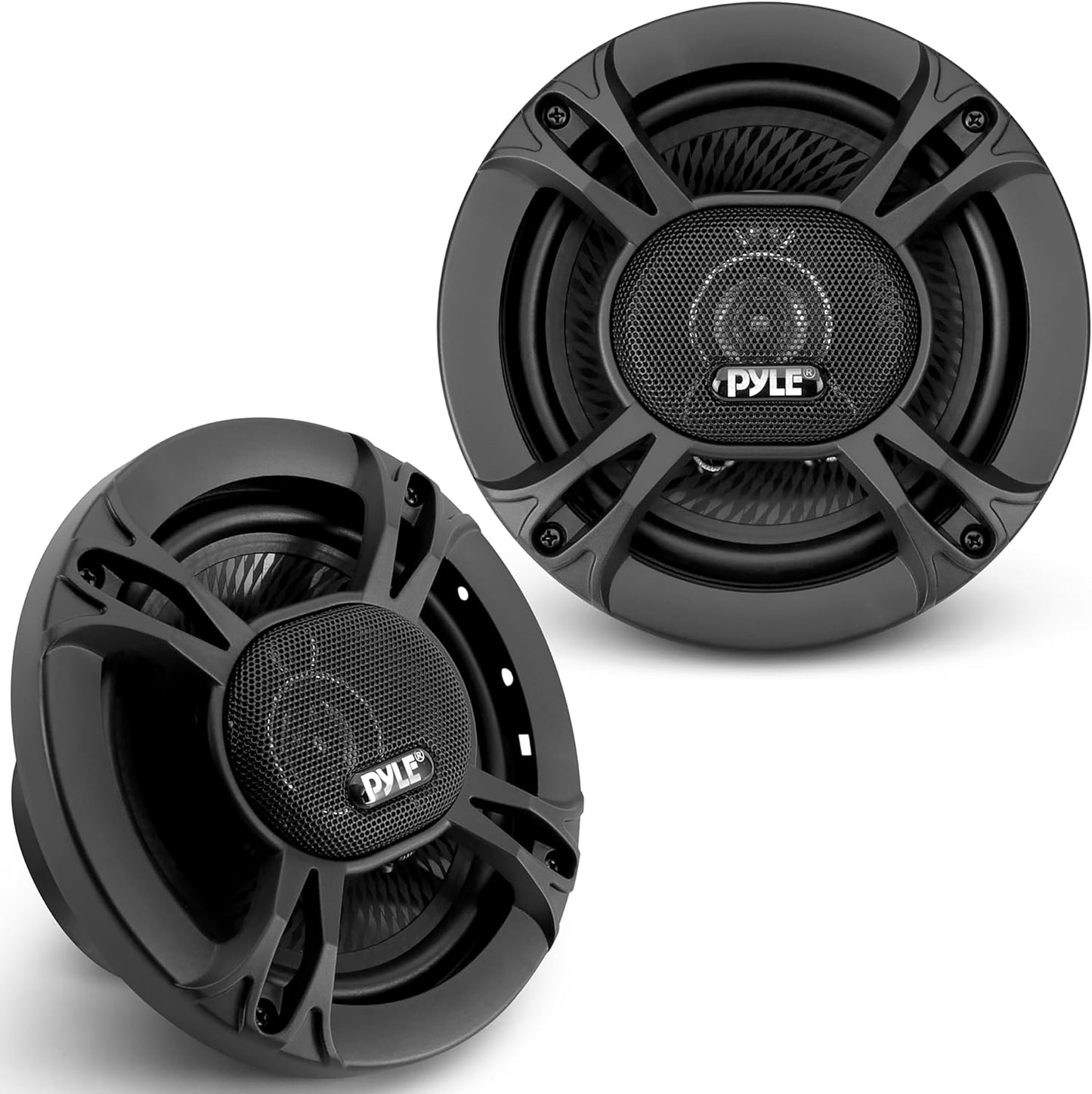 Auto skaļrunis Pyle 165mm, 3 virzienu auto skaļruņi, 300 W, 4 Ω, ¾" augstfrekvenču skaļrunis, 1" vidējo frekvenču skaļrunis, komplekts ar montāžas piederumiem