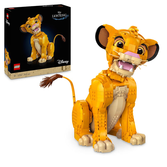 LEGO Disney Classic 43247 Simba - collectible lion figure, detailed design, perfect for Disney fans and LEGO enthusiasts.
