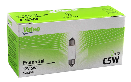 Valeo 32217 C5W spuldze kartonā x10 būtiska