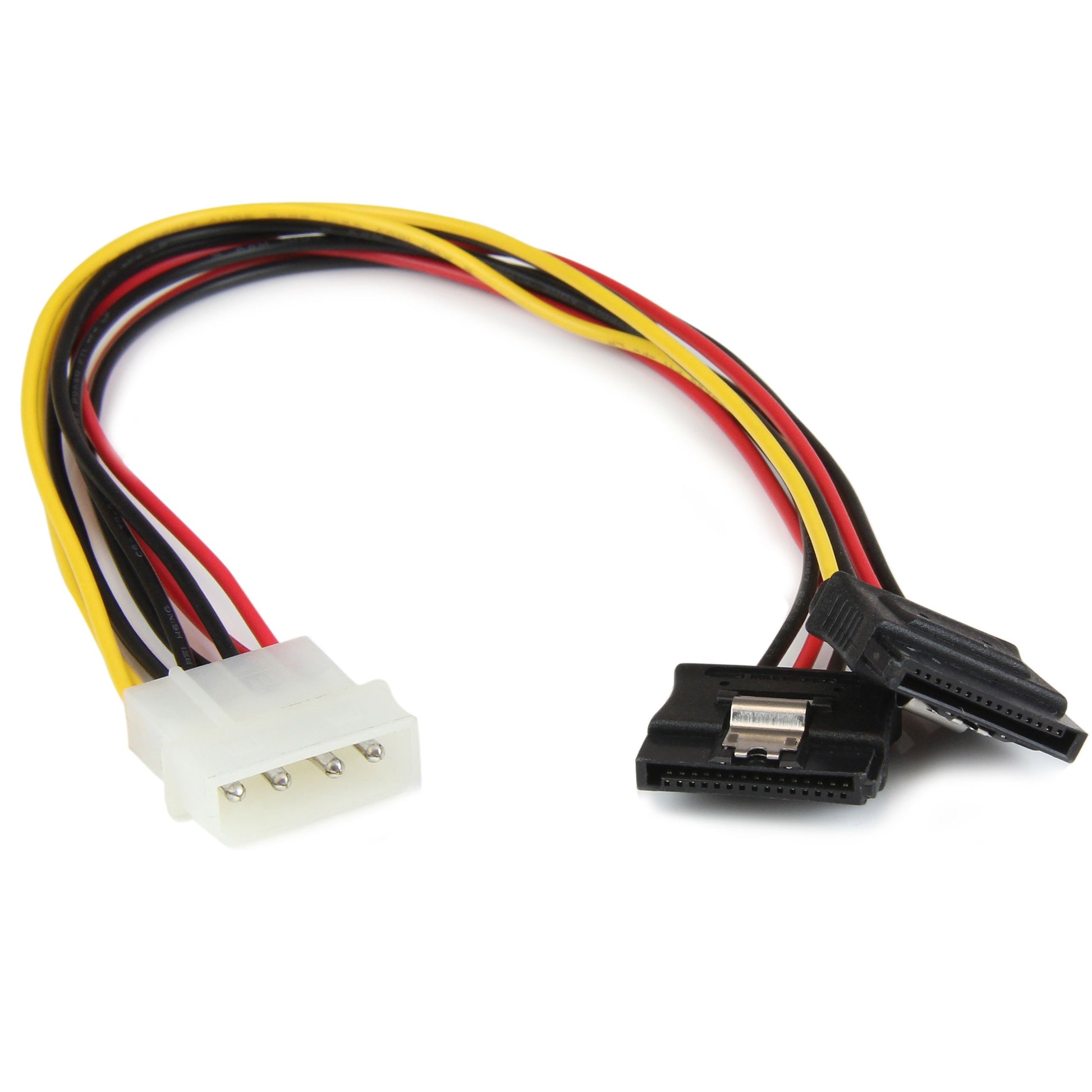 StarTech.com 30 cm 4-Pin LP4 uz SATA Y-strāvas kabelis - LP4 uz Serial-ATA sadalītāja Y-kabelis, 30 cm garums.