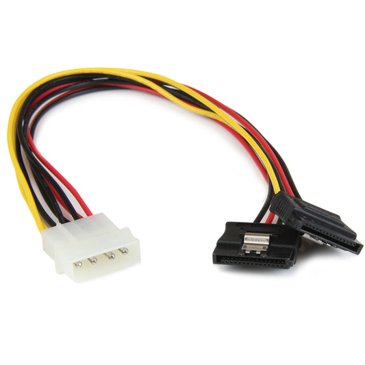 StarTech.com 30 cm 4-Pin LP4 uz SATA Y-strāvas kabelis - LP4 uz Serial-ATA sadalītāja Y-kabelis, 30 cm garums.