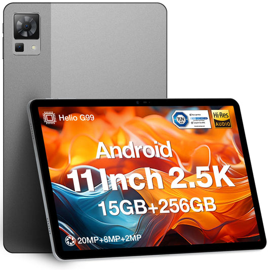 DOOGEE T30 Pro Android spēļu planšetdators, 11 collas 2.5K planšetdators /15 GB+256GB(2TB TF), Helio G99/Cota-Core 2.0 GHz/8580mAh(33W)/20MP/Dual SIM 4G LTE +5G WiFi