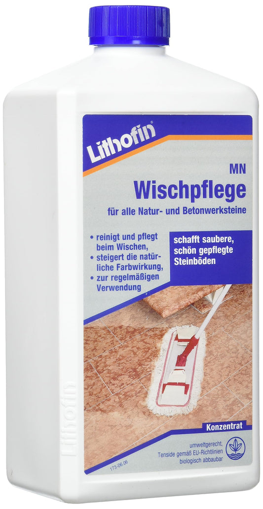 Akmens grīdu kopšanas līdzeklis Lithofin Wischpflege 1 Liter marmoram, dabīgajam un betonakmenim
