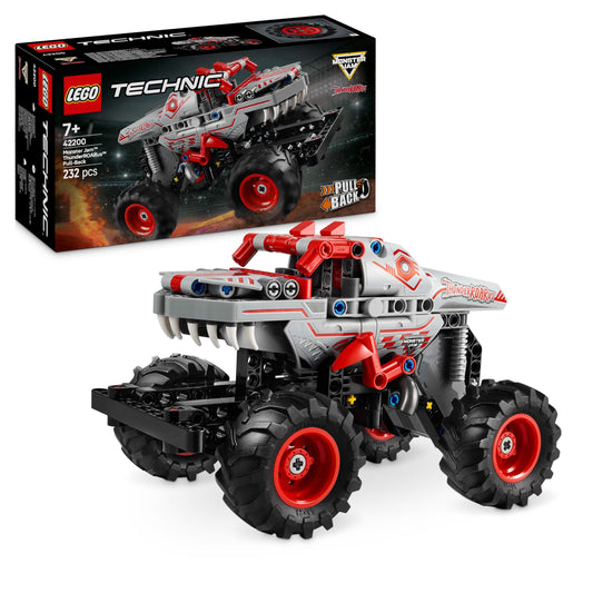 LEGO Technic Monster Jam ThunderROARus - rotatable toy monster truck with pull-back function, construction toy for kids 7+.