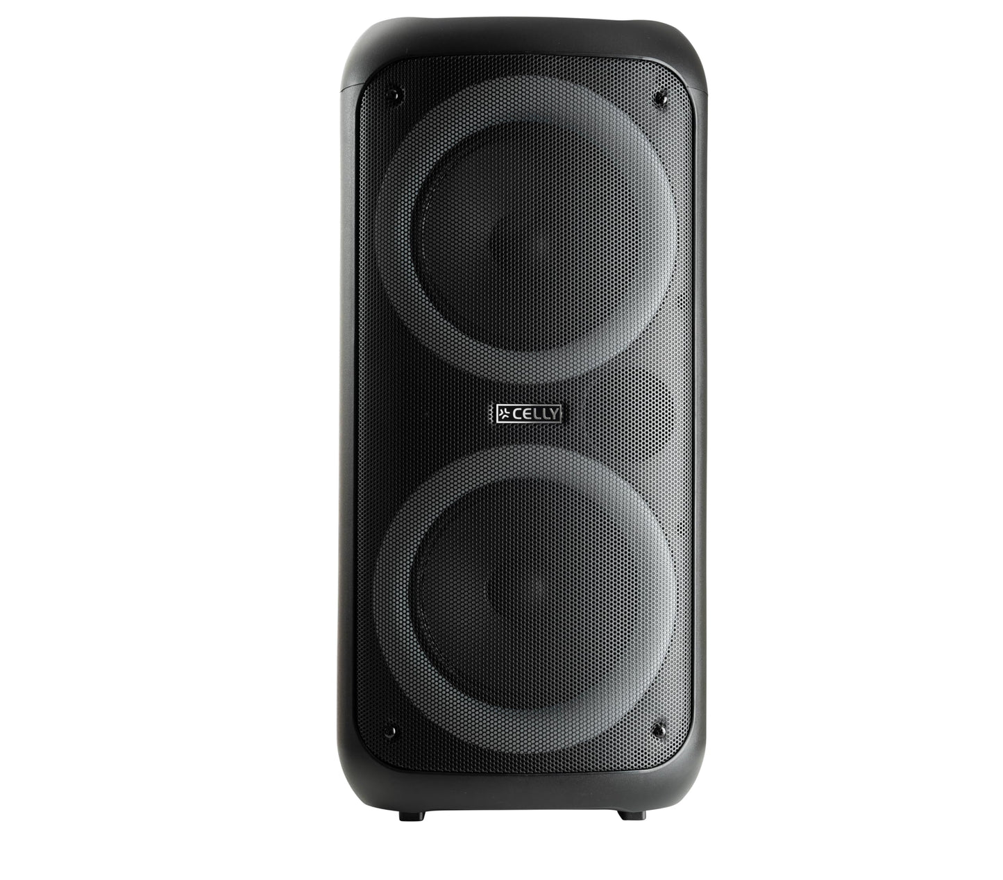 Celly, Bluetooth skaļrunis ar RGB apgaismojumu un vadu mikrofonu, Bluetooth skaļrunis ar 20 m darbības attālumu un jaudu 40 W, saderīgs ar visām ierīcēm, ar USB pieslēgvietu un