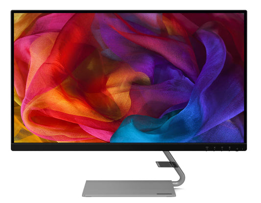 Lenovo Q27q-10 Monitor - 27" WQHD, 2560x1440, 75Hz, 4ms response, AMD FreeSync, HDMI, DisplayPort, anti-glare, black