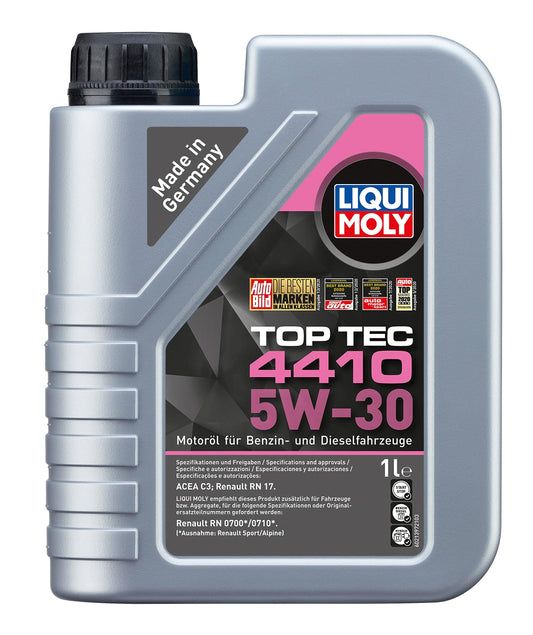 LIQUI MOLY Top Tec 4410 5W-30 | 1 L | Sintētiskā tehnoloģija motoru eļļa | Art.-Nr.: 21397