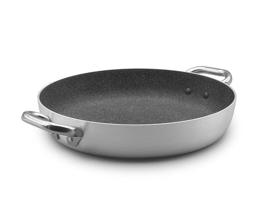 Pentole Agnelli ALSA110G36 - 36 cm induction pot, non-stick coating, stainless steel handles, durable and easy to clean.
