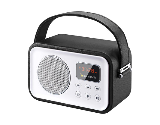 Sunstech RPBT450BK Retro Bluetooth radio melns