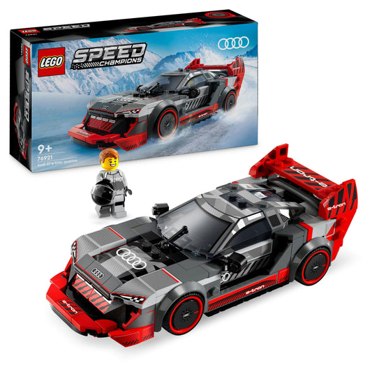 LEGO Speed Champions Audi S1 e-tron Quattro - Buildable race car set for kids, perfect gift for 9-year-olds, play and display.