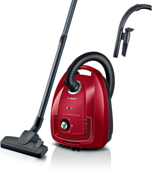 BOSCH GL38 - 600W putekļsūcējs ar maisiņu, 79 dB, EPA filtrs, 10 m kabelis, 4 l maisiņš, strāvas padeves variators