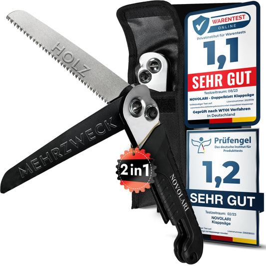Saliekamais zāģis Novolari® Premium 20cm, izturīgs pret lūšanu, ar jostas somiņu