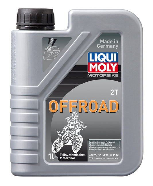 LIQUI MOLY motociklu 2T Offroad | 1 L | motociklu 2-takt eļļa | Art.-Nr.: 3065, sudrabs