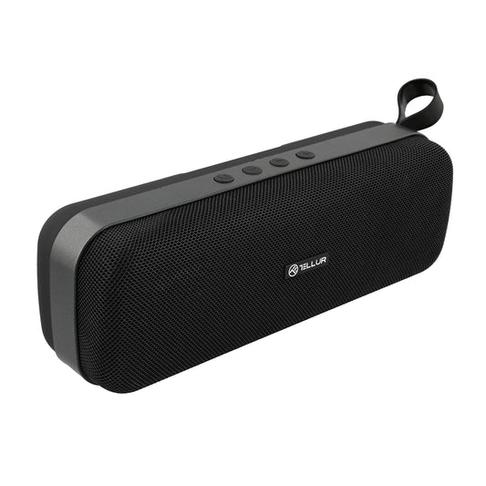 TELLUR Loop Bluetooth skaļrunis ar radio, 10W, kompakta mūzikas kaste Bluetooth ar patiesu bezvadu stereo, radio Bluetooth kaste, brīvroku funkcija, USB, MicroSD/TF slots, AUX ligzda 3,5 mm, BT 5.0