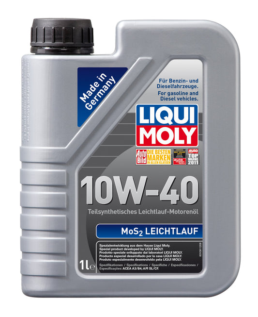 LIQUI MOLY MoS2 Leichtlauf 10W-40 | 1 L | daļēji sintētiskā motoru eļļa | Art.-Nr.: 1091