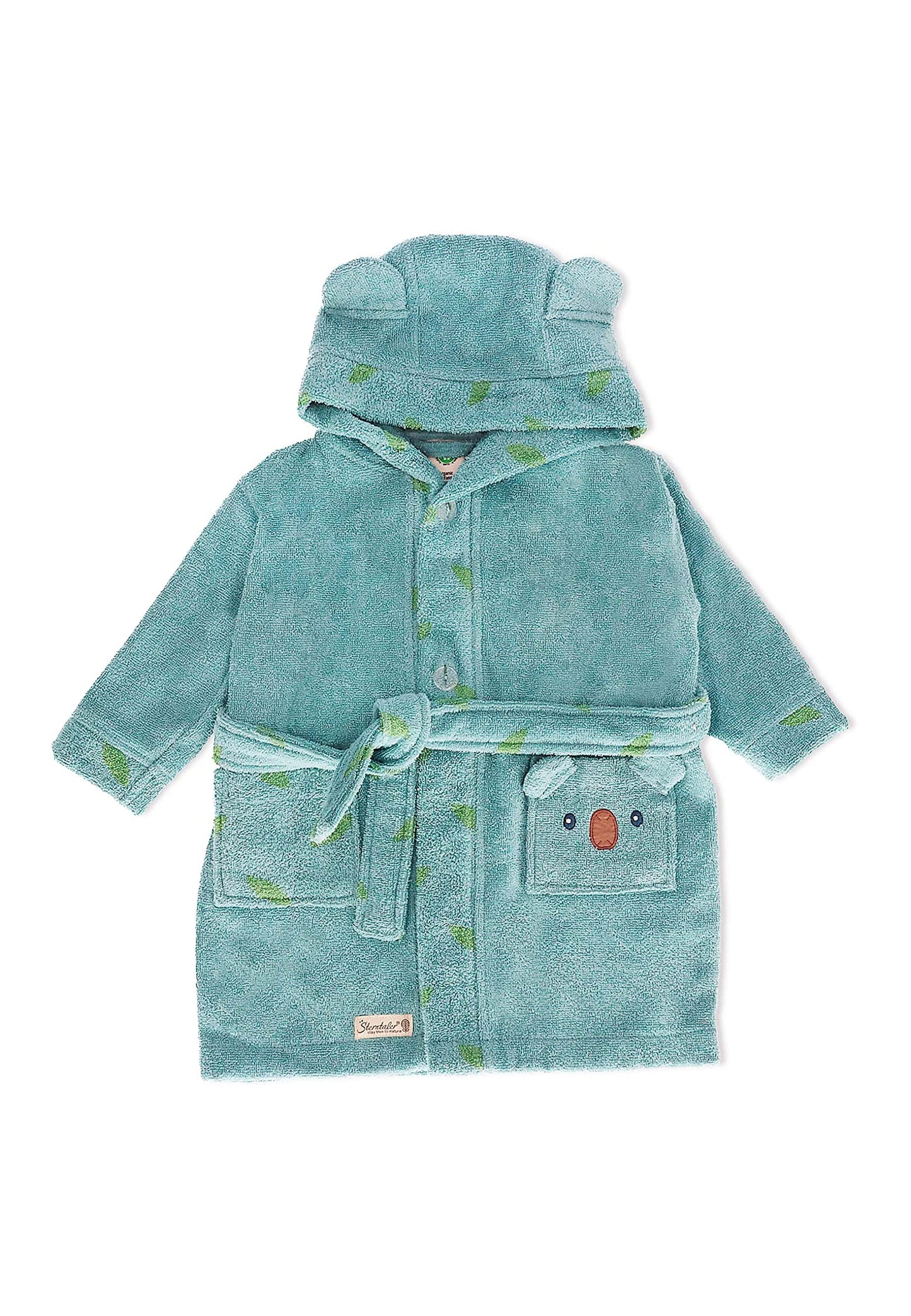 Bērnu peldmētelis Sterntaler Kalla, GOTS, bioloģiska kokvilna, zils melanžs, 86/92