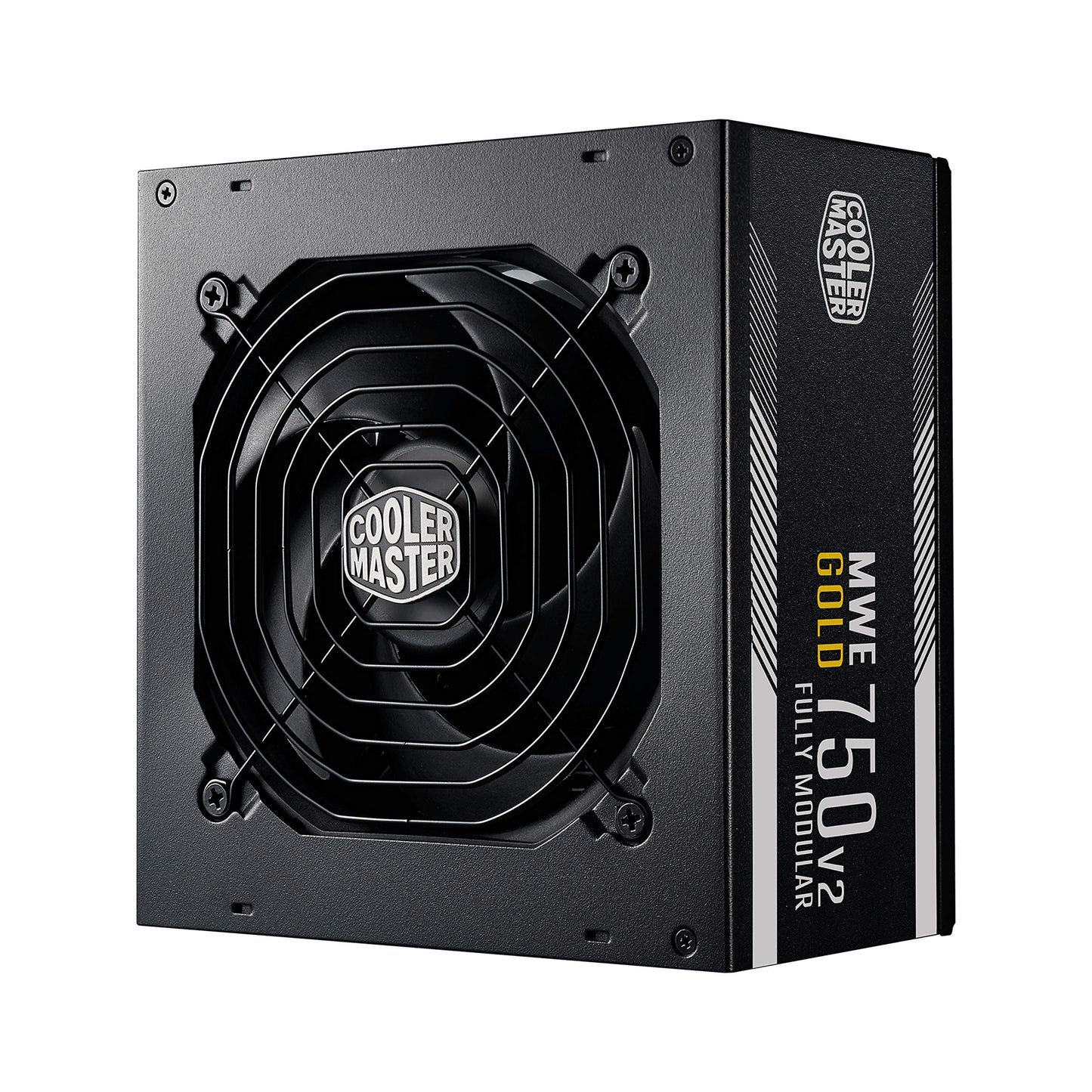 Cooler Master MWE 750 Gold V2 - 750W modular PSU, 80 Plus Gold, flat cables, 120mm HDB fan, 50˚C temperature threshold