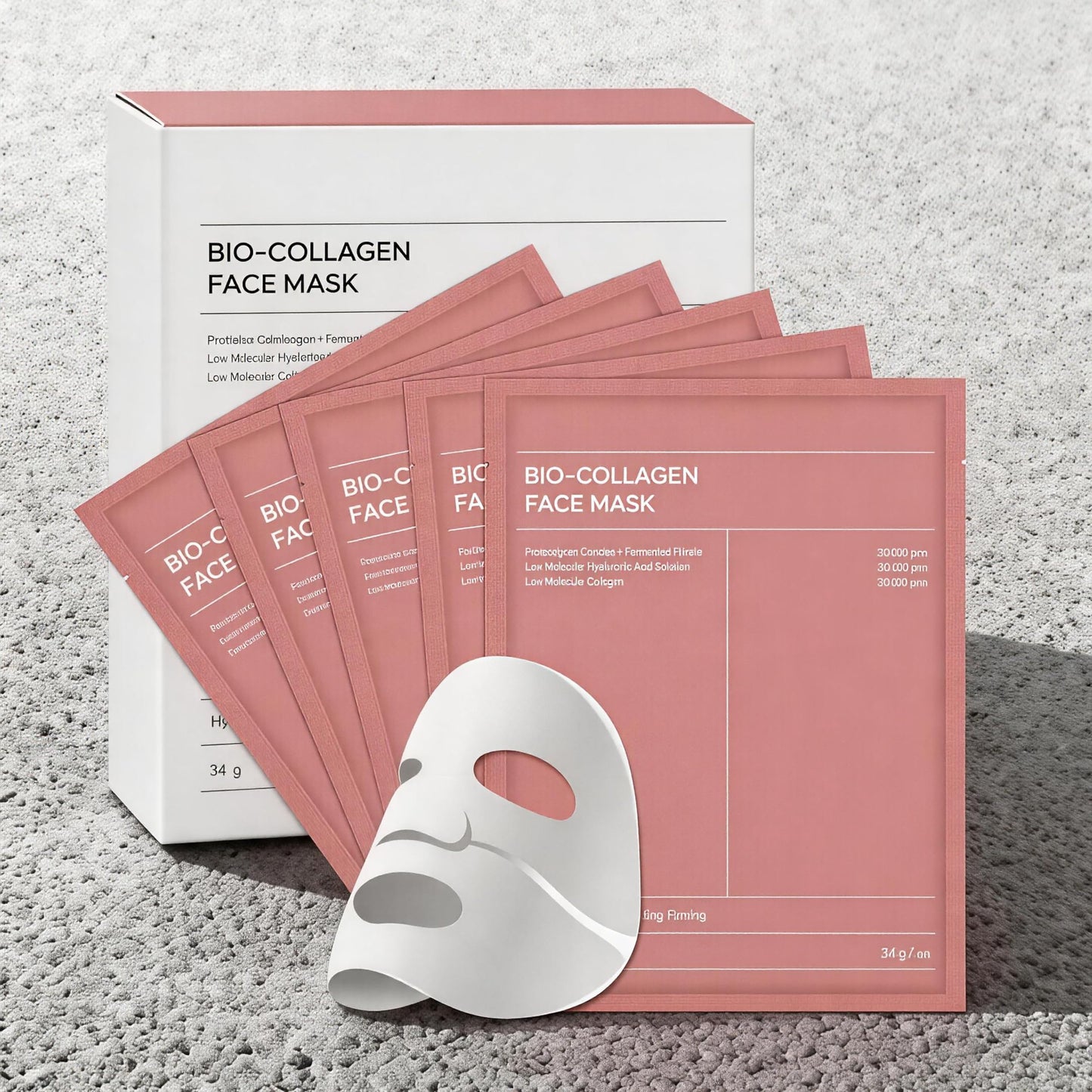Bio-Collagen Real Deep Mask, dziļi mitrinoša nakts maska, 5 gab.