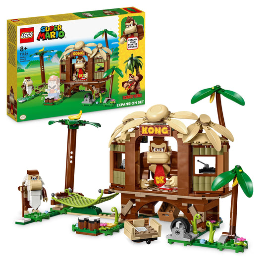 LEGO Super Mario Donkey Konga koka māja - paplašināšanas komplekts ar 2 figūrām, rotaļlieta bērniem no 8 gadiem 71424