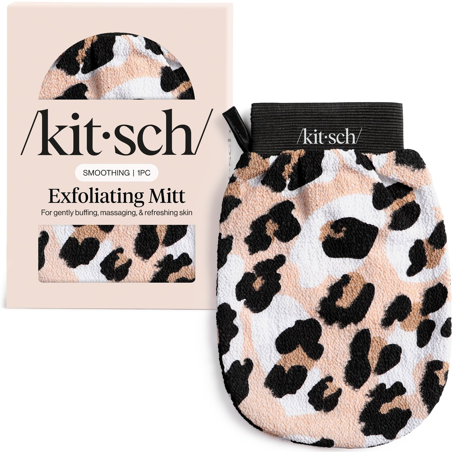 Peelinga cimds Kitsch ķermeņa pīlingam, leoparda raksts, 1 gab.