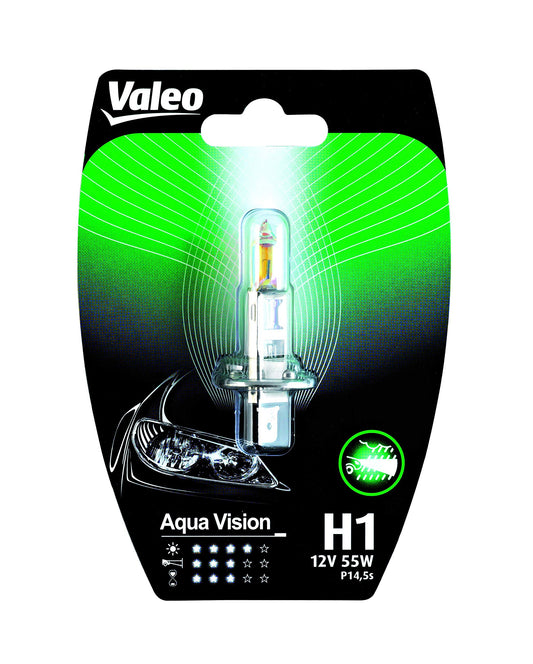 Valeo Halogēna spuldze, H1-Aqua Vision - blisteris x1, 32506