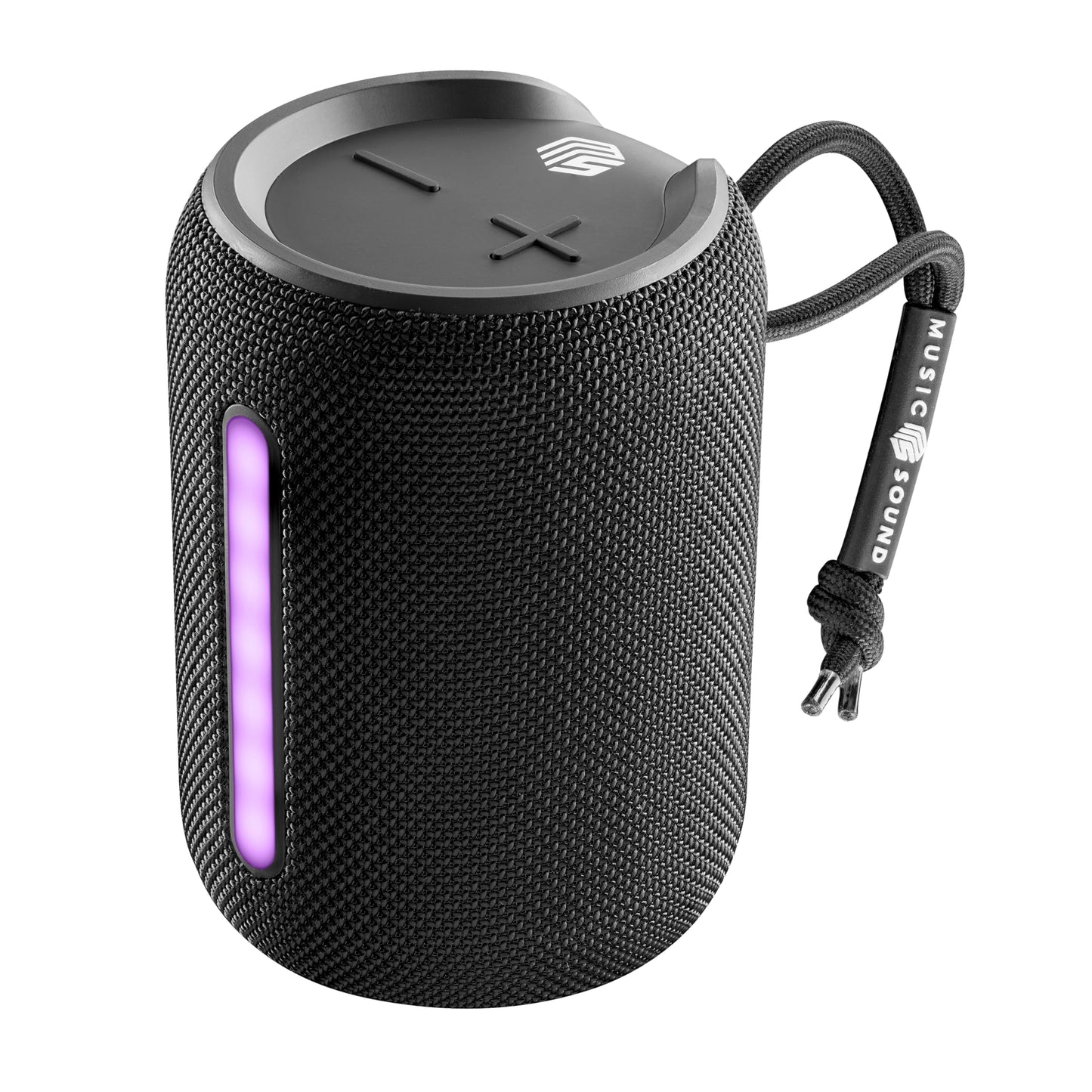 Mūzikas skaņa - Hype 10-10-W-Bluetooth skaļrunis - jaudīga, basiem bagāta mūzikas atskaņošana - IPX6 sertifikācija ūdensizturīgs - RGB gaismas - 5 stundu atskaņošanas laiks - melns