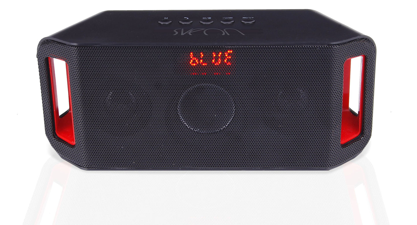 Sveon SON36_01 Bluetooth skaļrunis ar USB/MicroSD, MP3 atskaņotāju un radio, melns