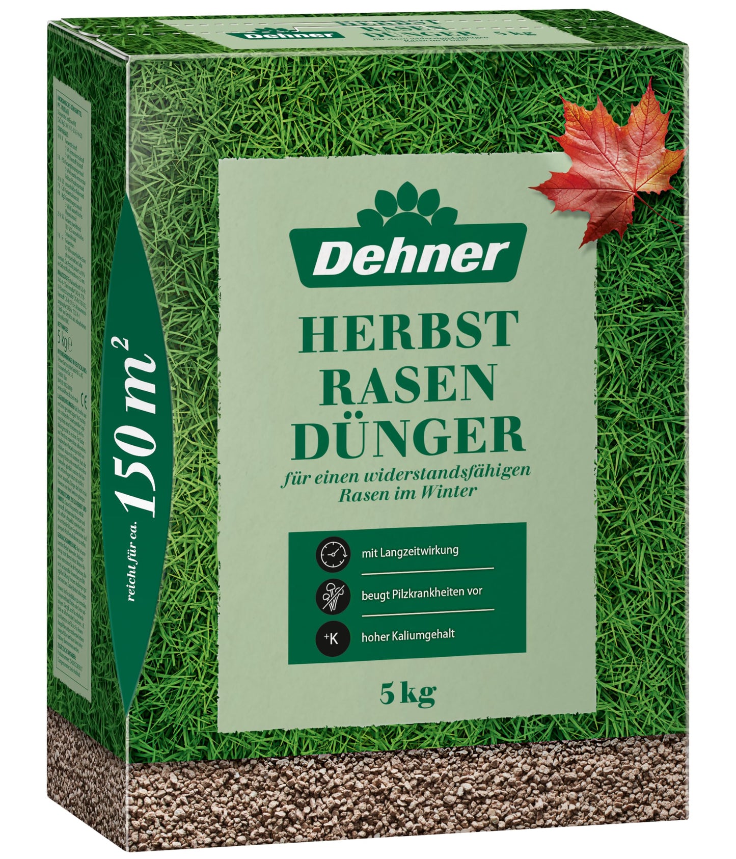 Dehner rudens zāliena mēslojums ar ilgstošu iedarbību, 5 kg, aptuveni 150 qm