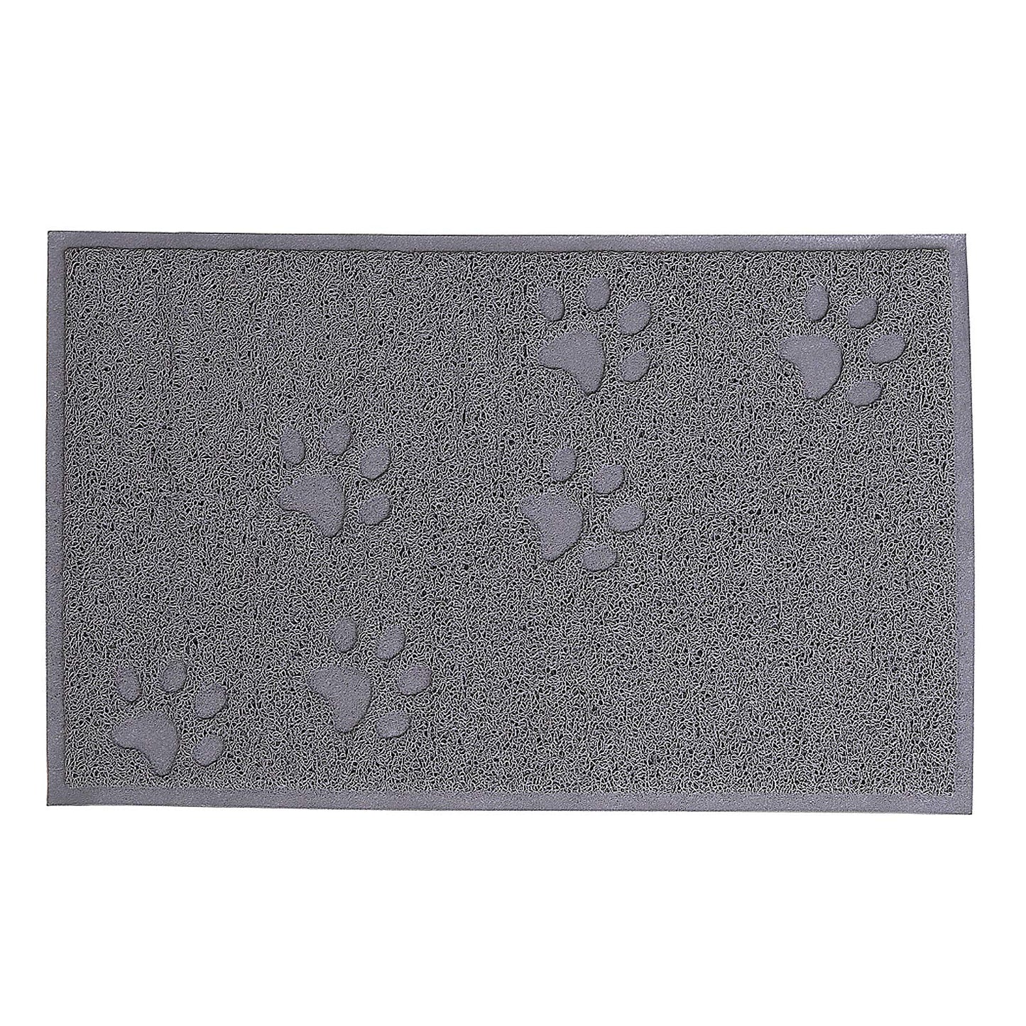 lionto kaķu tualetes paklājiņš no izturīga PVC, netīrumu savācējpaklājiņš, 32 x 45 cm, pelēks