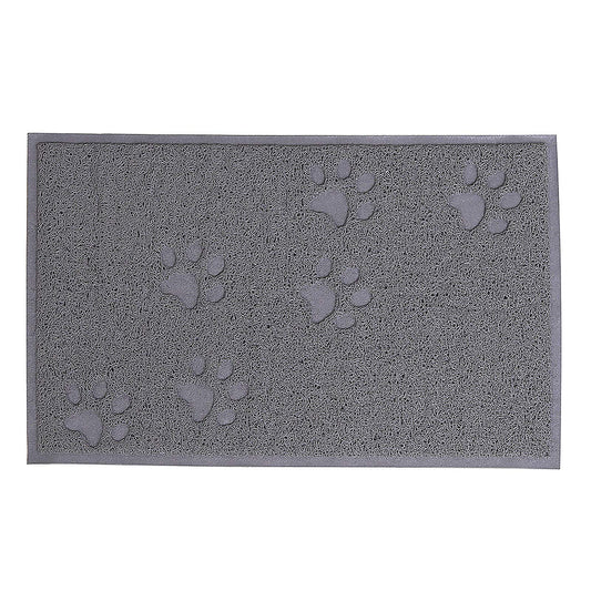 lionto kaķu tualetes paklājiņš no izturīga PVC, netīrumu savācējpaklājiņš, 32 x 45 cm, pelēks