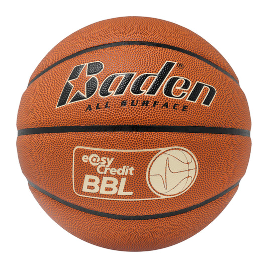 Basketbola bumba Baden Crossover easyCredit BBL, treniņu un spēles bumba, āra un iekštelpu lietošanai, oranža, 7. izmērs