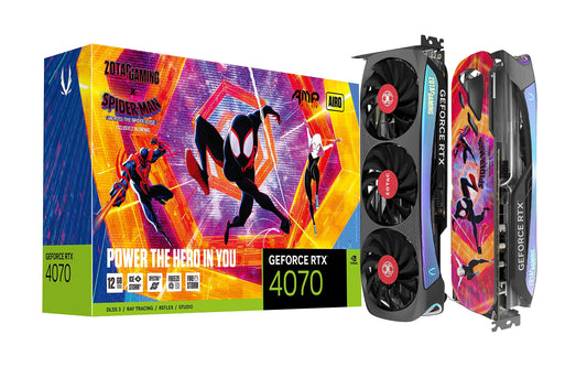 Zotac Gaming Geforce RTX 4070 AMP Airo - High-performance graphics card with advanced cooling and ray tracing technology.