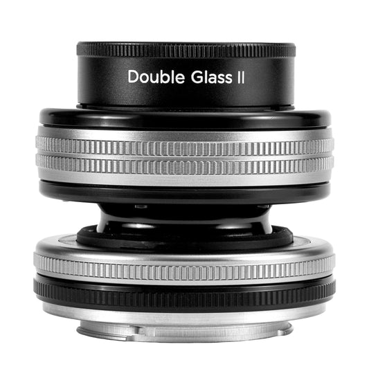 LensBaby - Composer Pro II ar dubultstiklu II Sony E - uzlabota versija - saderīgs ar visiem pašreizējiem un vecākiem Optic Swap objektīviem - manuāli regulējams diafragmas atvērums