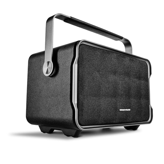Enerģijas sistēma Classy Retro dizaina Bluetooth skaļrunis 150W melns