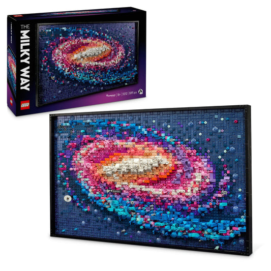 LEGO Art Piena Ceļa galaktika - sienas dekors, Saules sistēma, zvaigznāji, radoša aktivitāte pieaugušajiem, 31212.