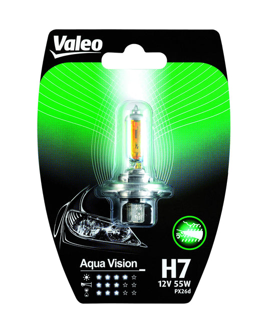 VALEO 32522 halogēna spuldze H7 Aqua Vision blisteris x1