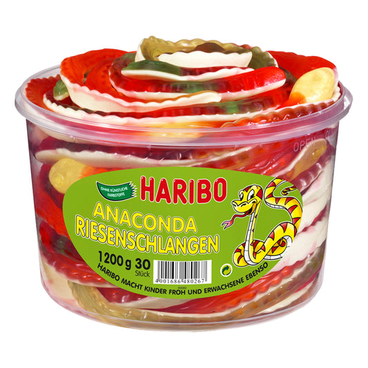 Gumijas konfektes Haribo Anaconda Riesenschlangen, 1.2kg