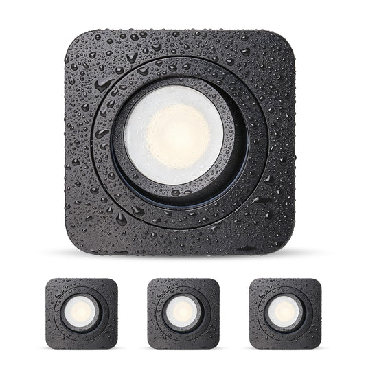 LED iebūvējams prožektors mega lumen 3 gab. IP65 grozāms, nomaināms gaismas avots