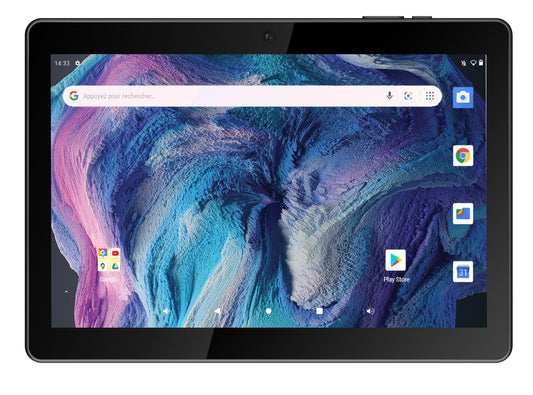 Logicom - Planšetdators 130-10,1 collu - 2 GB RAM - 32 GB + 128 GB - WiFi - Bluetooth - USB-C - Android 13 GB - Akumulators 5000 mAh - Melns