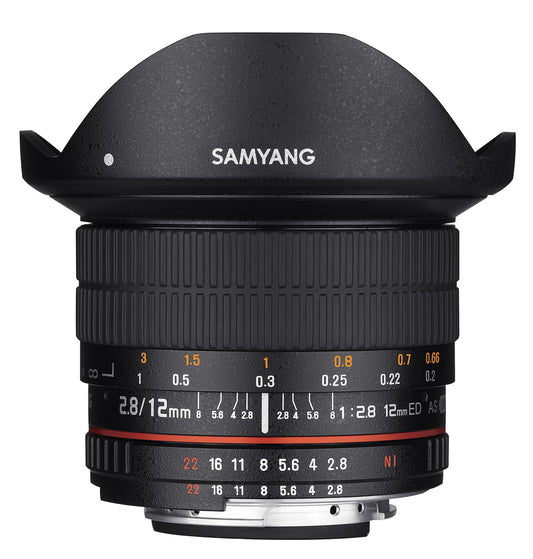Samyang 12mm F2.8 Ultra Wide Fisheye objektīvs Canon EOS EF DSLR kamerām - Pilna kadra saderīgs